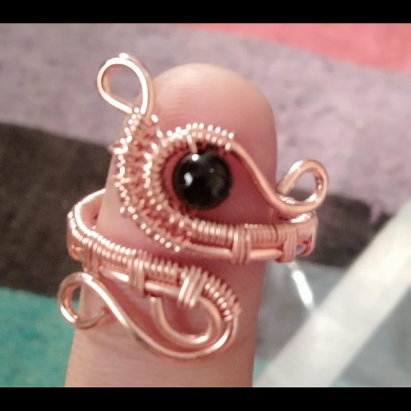 Ring handmade copper one size Adjustable - Picture 9 of 10